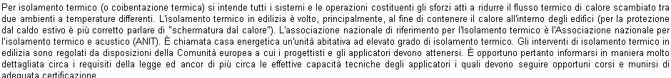 isolamento termico